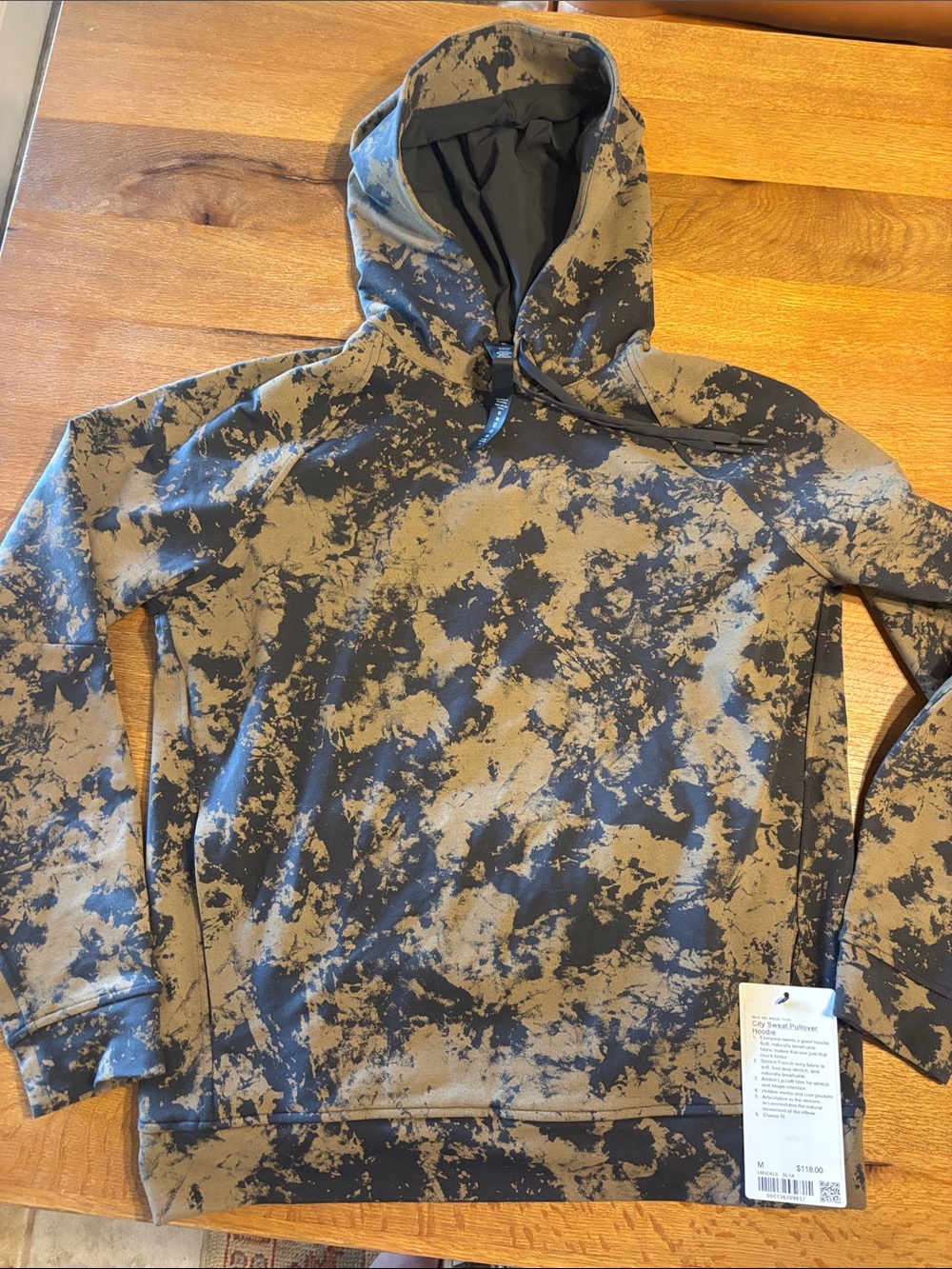 lululemon athletica Men's Hooded Pullover in Black and Brown